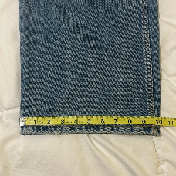 Zara Wide Leg, Medium Wash Jeans. Size 4. 100% Cotton. New W/O Tags - Picture 8 of 8